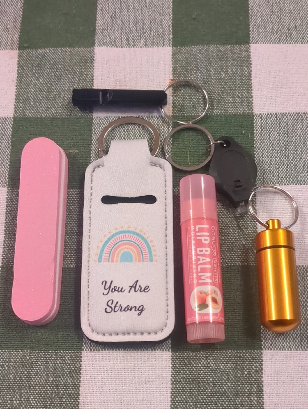 You Are Strong Keychain With Accessories